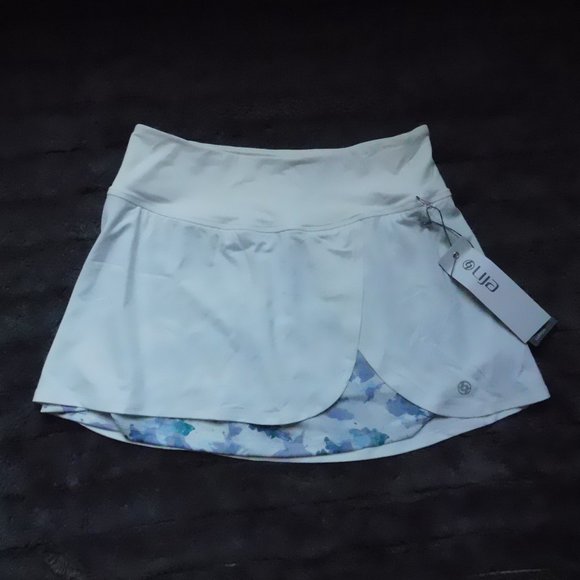 Lija Small Elite Fury Skirt Skort. NWT. White. Purple Tie Dye. - Picture 3 of 5